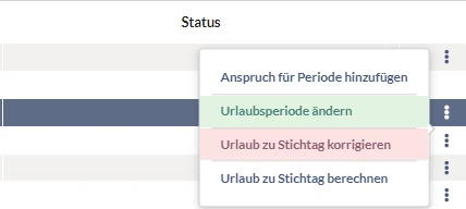 Korrektur Urlaubsperiode zu Stichtag in Lohnbot