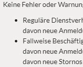 Fallweise Beschäftigung - Datenimport
