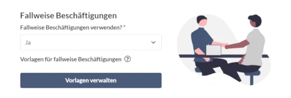 Feature Fallweise Beschäftigungen